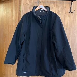 NWOT Lands’ End Sz 2X Women’s Waterproof Insulated Black Squall Jacket